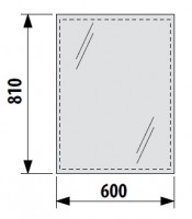 JIKA CLEAR zrcadlo 60 x 81 cm, bez osvětlení   H4557211731441